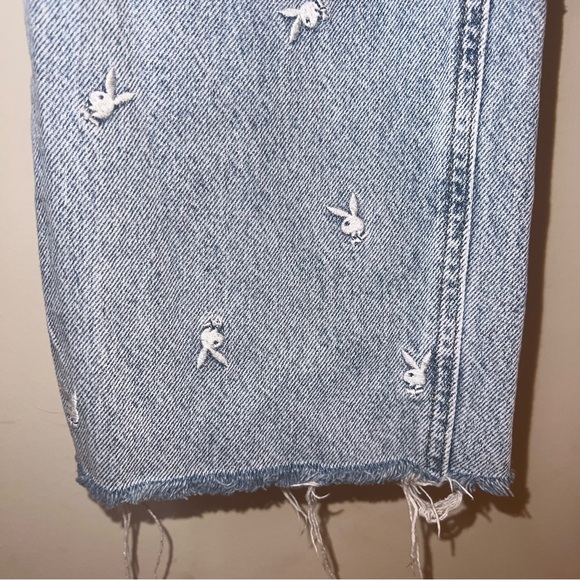 Playboy x PacSun Embroidered Straight Leg Jeans Size 23 High Rise - Picture 9 of 12
